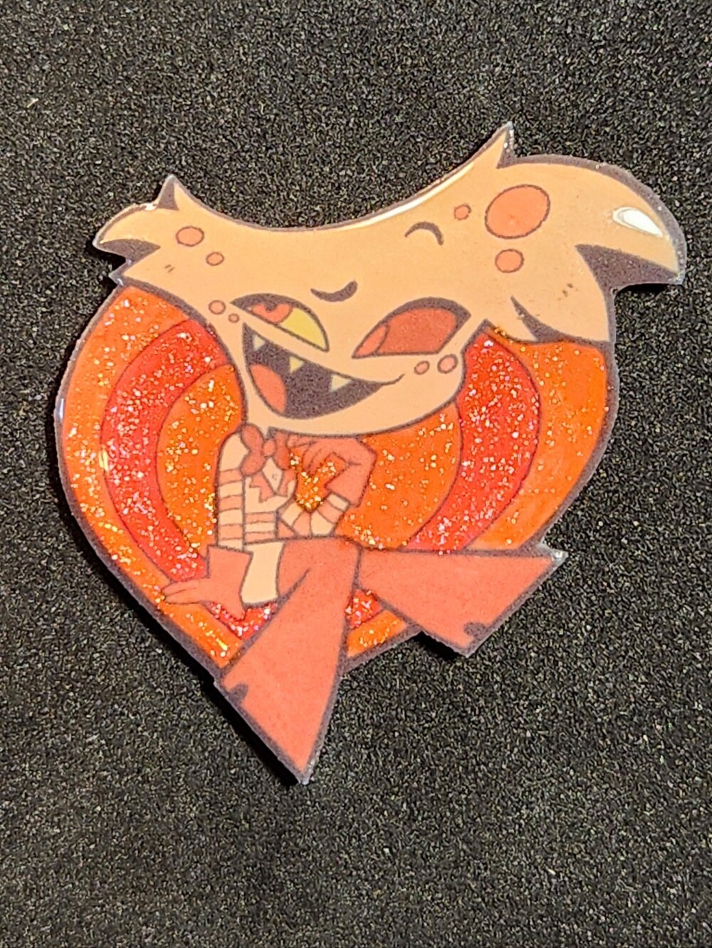 Angel Dust Glitter Pin - Hazbin Hotel